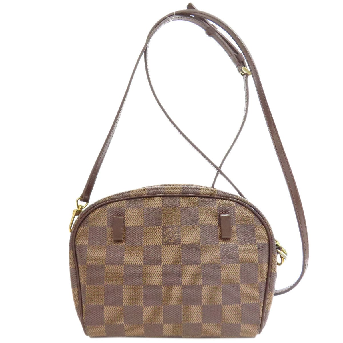 LOUIS VUITTON Shoulder Bag N51296 Damier canvas Brown Pochette Ipanema PM | AlmaBagz