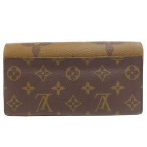 LOUIS VUITTON Long Wallet Purse M80726 Monogram Giant Brown Portefeuille Sara Women Used | AlmaBagz