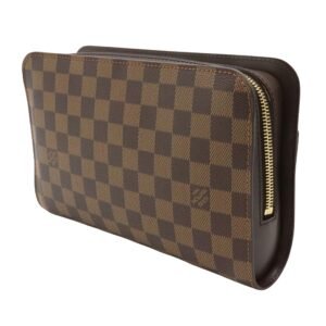 Louis Vuitton Brown Canvas Saint Louis clutch bag | AlmaBagz