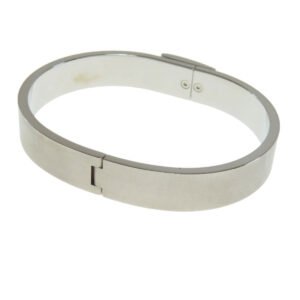 HERMES bracelet metallic Silver Jet bangle | AlmaBagz