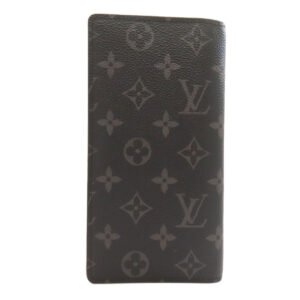 LOUIS VUITTON Long Wallet Purse M80931 Monogram Eclipse black Portefeuille・Brazza Trunk Rocket | AlmaBagz