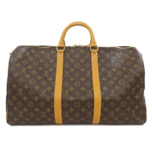 LOUIS VUITTON Boston Duffel bag M41416 Monogram canvas Brown Keepall 50 | AlmaBagz