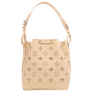 LOUIS VUITTON Handbag M22861 Calfskin beige Petit Noe Broderie Anglaise | AlmaBagz