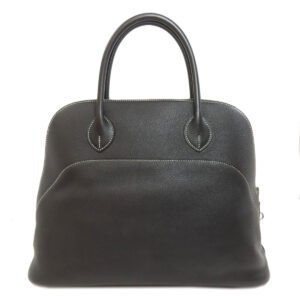 HERMES Handbag Vossikkim black Bolide Relax 35 SilverMetal | AlmaBagz