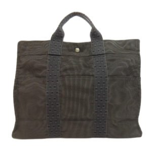 HERMES Handbag canvas gray Her LineMM | AlmaBagz