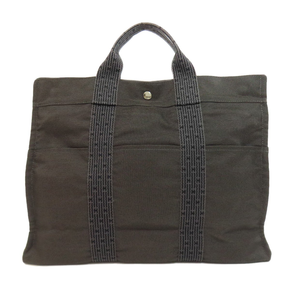 HERMES Handbag canvas gray Her LineMM | AlmaBagz