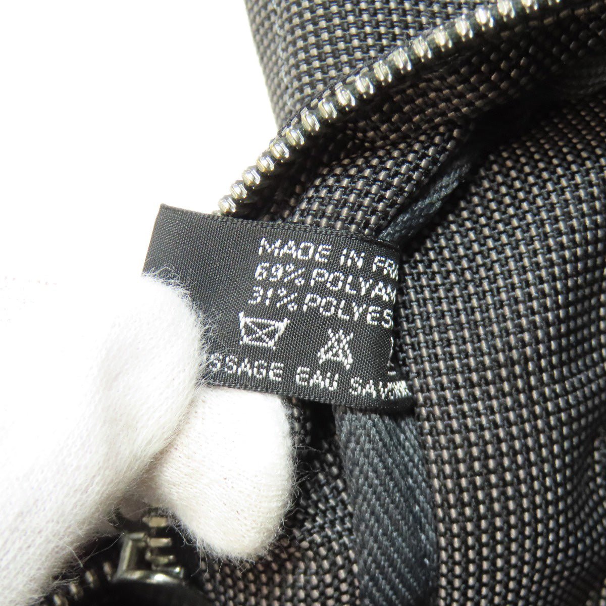 HERMES Handbag canvas gray Her LineMM | AlmaBagz - Image 6
