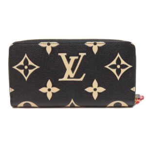 LOUIS VUITTON Long Wallet Purse M69698 Ann Platt black LV Crafty Zippy Wallet | AlmaBagz