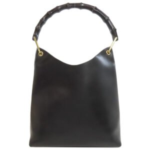 GUCCI Handbag 001・2058・1880・0 leather black Bamboo | AlmaBagz