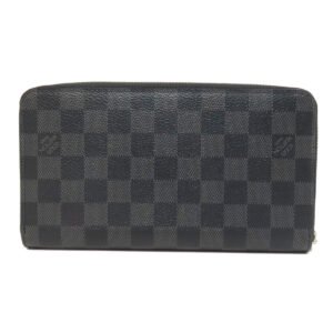 LOUIS VUITTON Long Wallet Purse N60111 Damier canvas gray Zippy Organizer NM | AlmaBagz
