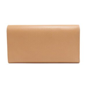 GUCCI Long Wallet Purse 615524 leather beige Interlocking G outlet | AlmaBagz