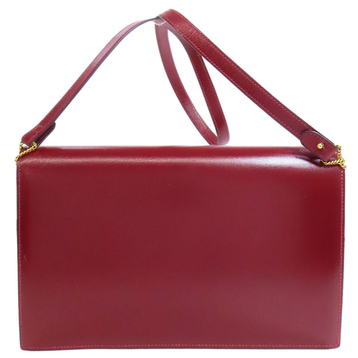 HERMES Shoulder Bag Box scarf Red Riddi Gold Metal | AlmaBagz