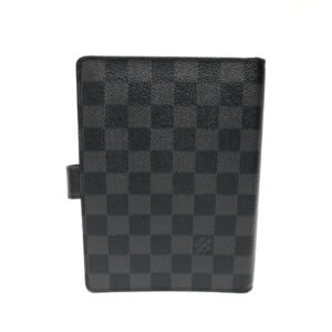 Louis Vuitton Gray Canvas Couverture agenda de poche wallet accessories | AlmaBagz