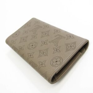 Louis Vuitton Beige Leather Mahina wallet accessories | AlmaBagz