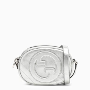 Gucci Gucci Blondie Mini Shoulder Bag Silver Women | AlmaBagz