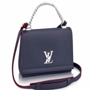 Louis Vuitton Lockme II BB Bag Taurillon Leather Marine Rouge | AlmaBagz