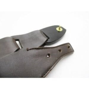 GUCCI Brown Leather Links Wood Bamboo Buckle | AlmaBagz