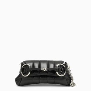 Gucci Gucci Horsebit Chain Small Black Bag Women | AlmaBagz