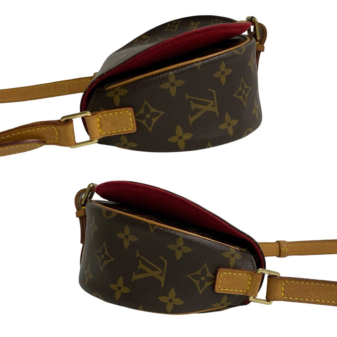 LOUIS VUITTON Shoulder Bag leather Brown Tamburan | AlmaBagz - Image 5