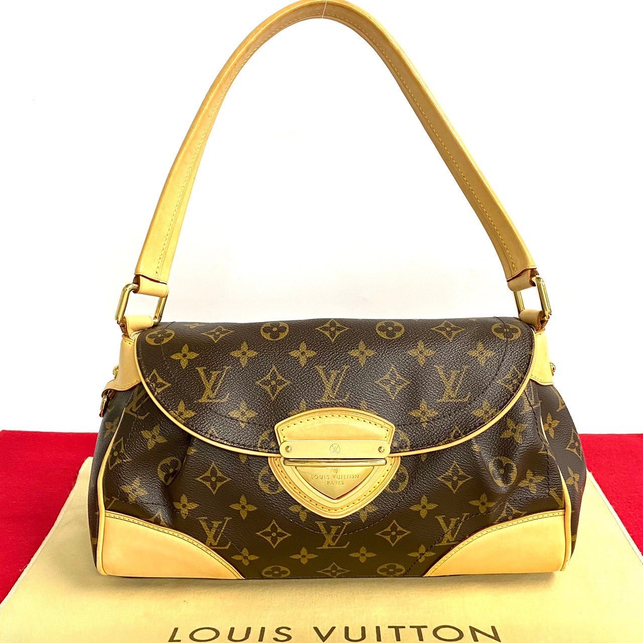LOUIS VUITTON Shoulder Bag leather Brown Monogram Beverly MM | AlmaBagz - Image 10