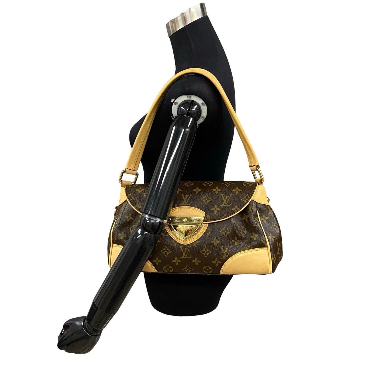 LOUIS VUITTON Shoulder Bag leather Brown Monogram Beverly MM | AlmaBagz - Image 2