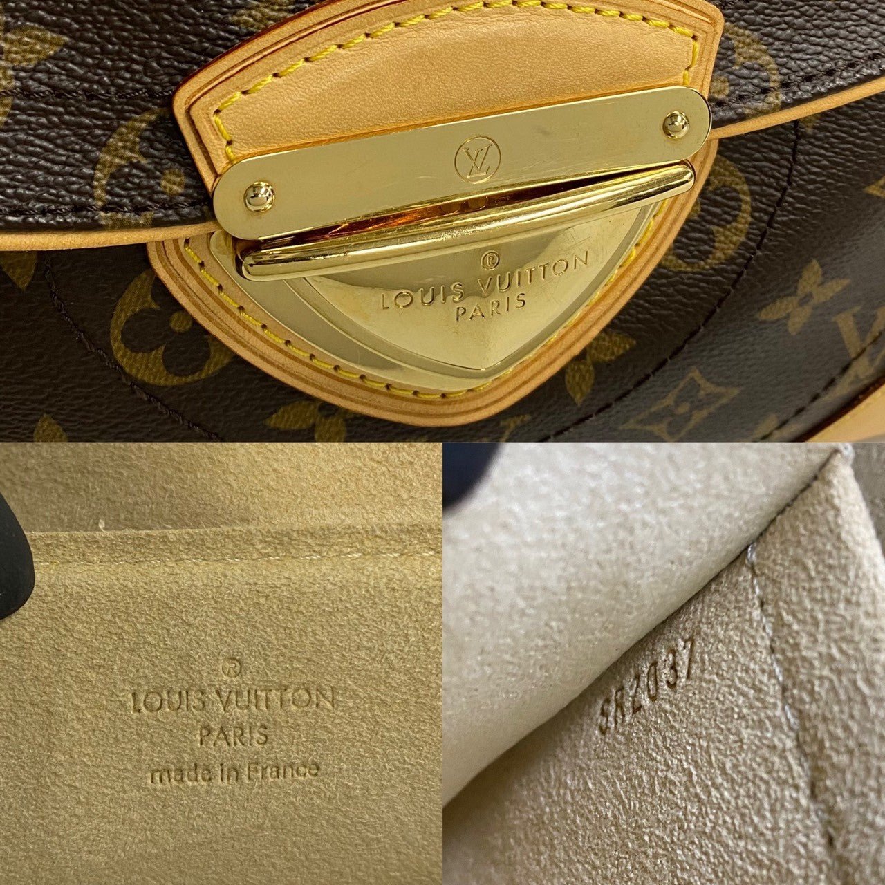 LOUIS VUITTON Shoulder Bag leather Brown Monogram Beverly MM | AlmaBagz - Image 3