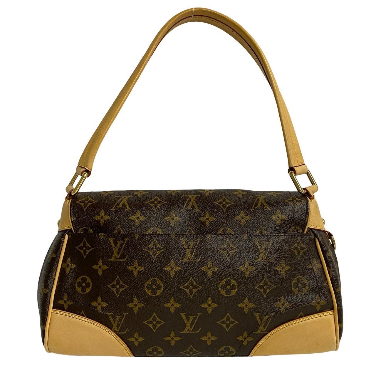 LOUIS VUITTON Shoulder Bag leather Brown Monogram Beverly MM | AlmaBagz - Image 4