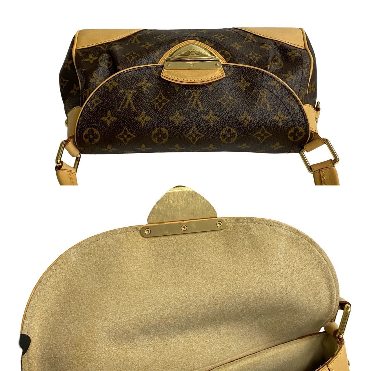 LOUIS VUITTON Shoulder Bag leather Brown Monogram Beverly MM | AlmaBagz - Image 7