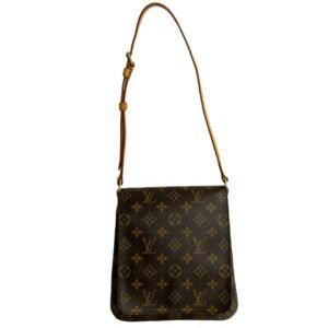 LOUIS VUITTON Shoulder Bag leather Brown Monogram Musette Salsa | AlmaBagz