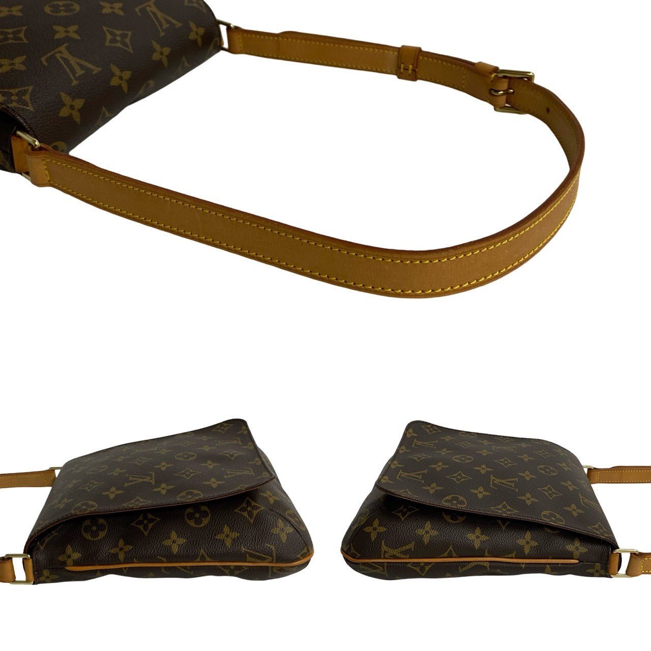 LOUIS VUITTON Shoulder Bag leather Brown Monogram Musette Salsa | AlmaBagz - Image 5
