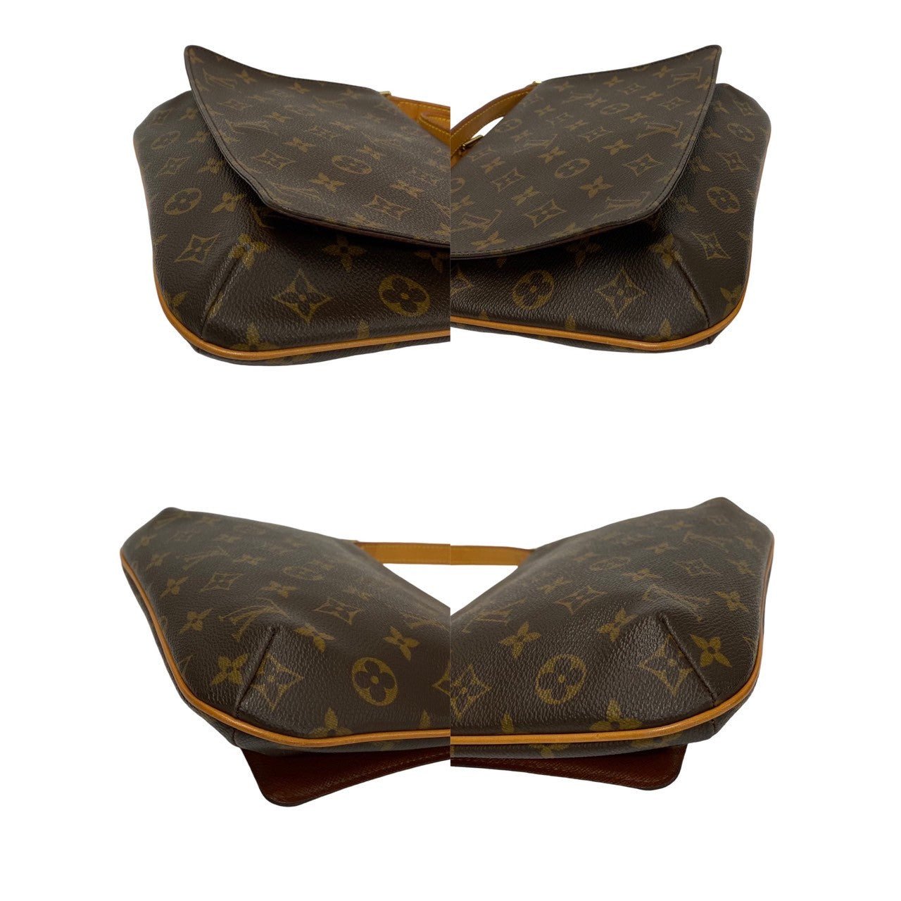 LOUIS VUITTON Shoulder Bag leather Brown Musette tango | AlmaBagz - Image 7