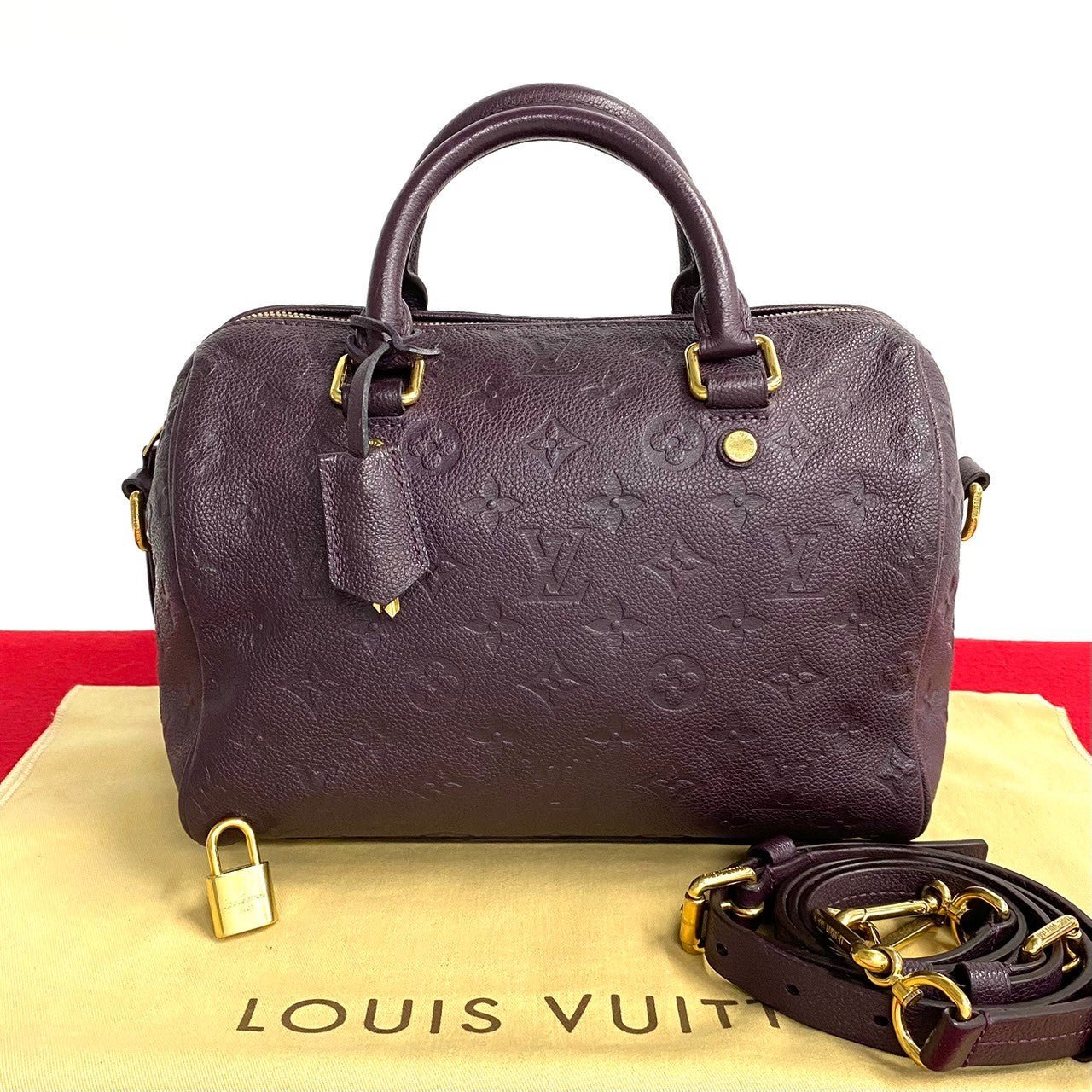 LOUIS VUITTON Shoulder Bag Monogram Ann Platt purple Monogram Ann Platt Speedy 25 bandouliere | AlmaBagz - Image 10