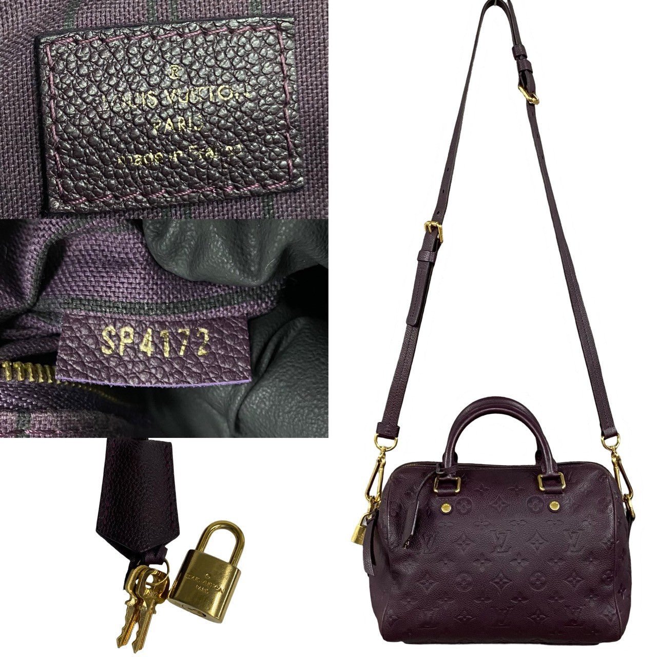 LOUIS VUITTON Shoulder Bag Monogram Ann Platt purple Monogram Ann Platt Speedy 25 bandouliere | AlmaBagz - Image 4