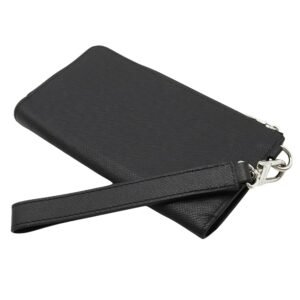 Louis Vuitton Black Leather Zippy Dragonne wallet accessories | AlmaBagz