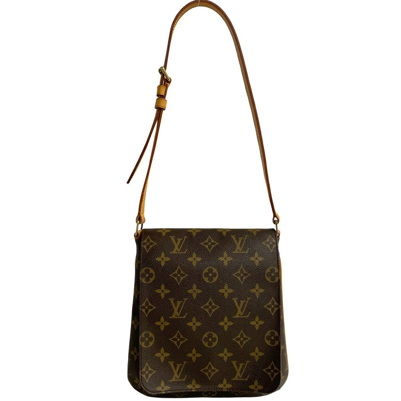 LOUIS VUITTON Shoulder Bag leather Brown Monogram Musette Salsa | AlmaBagz