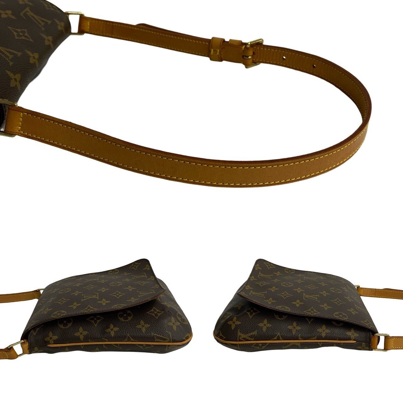 LOUIS VUITTON Shoulder Bag leather Brown Monogram Musette Salsa | AlmaBagz - Image 5