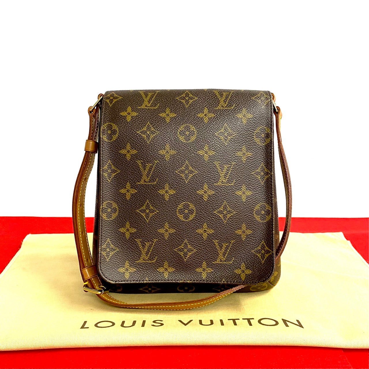 LOUIS VUITTON Shoulder Bag leather Brown Monogram Musette Salsa | AlmaBagz - Image 10