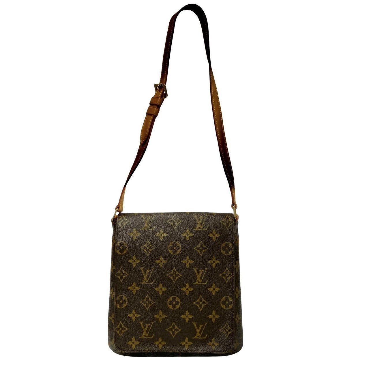 LOUIS VUITTON Shoulder Bag leather Brown Monogram Musette Salsa | AlmaBagz