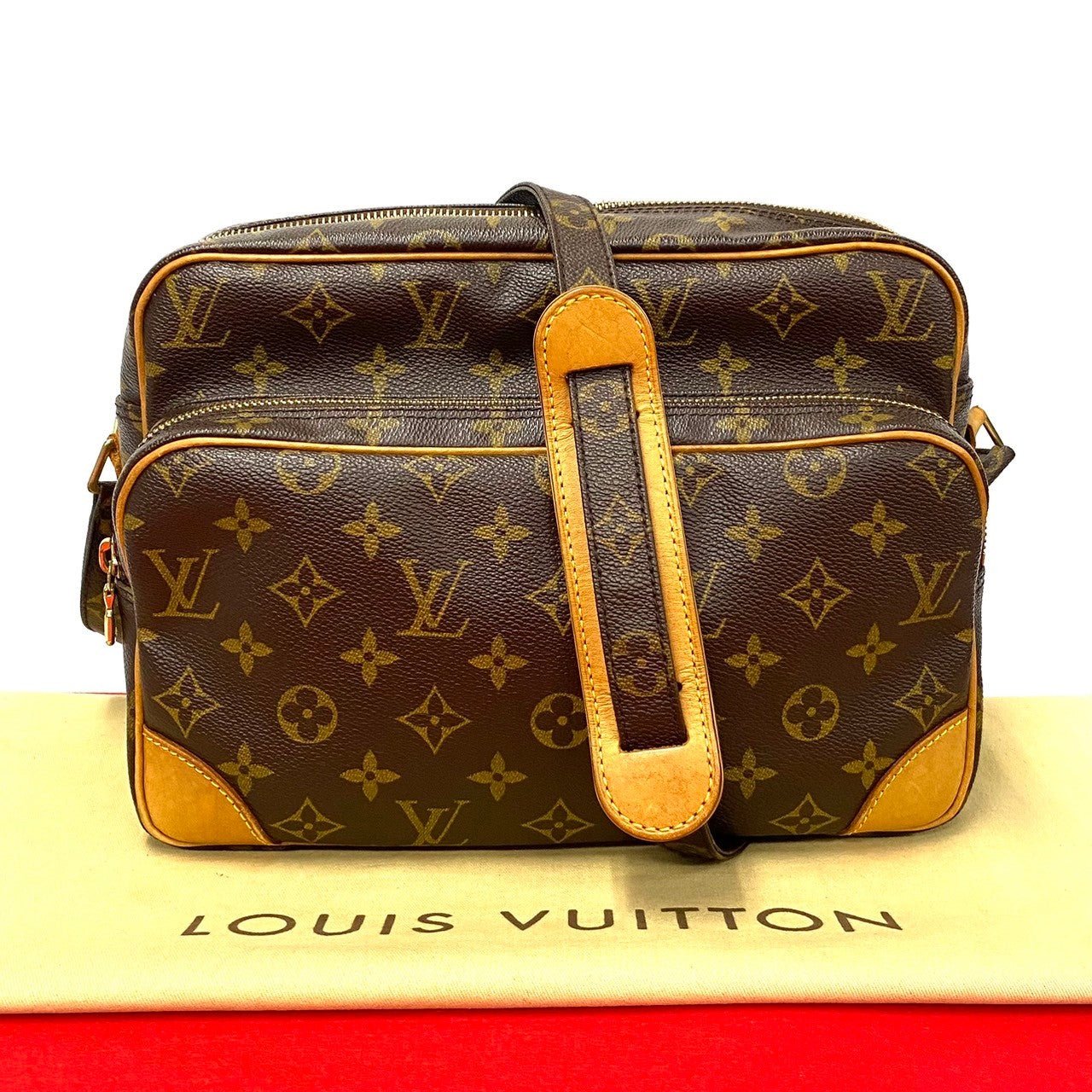 LOUIS VUITTON Shoulder Bag leather Brown Monogram Nil | AlmaBagz - Image 10