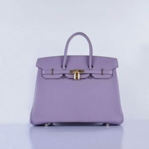 Hermes Birkin 35cm Togo Leather Handbags Light Purple Golden | AlmaBagz