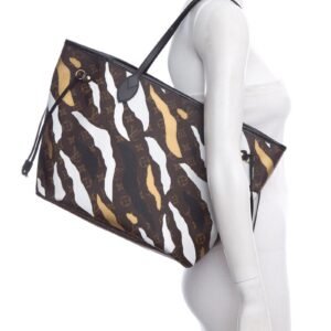 Louis Vuitton "2020" X LOL Monogram Neverfull Gold & Silver Tote | AlmaBagz