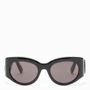 Gucci Oval Black Sunglasses Women | AlmaBagz