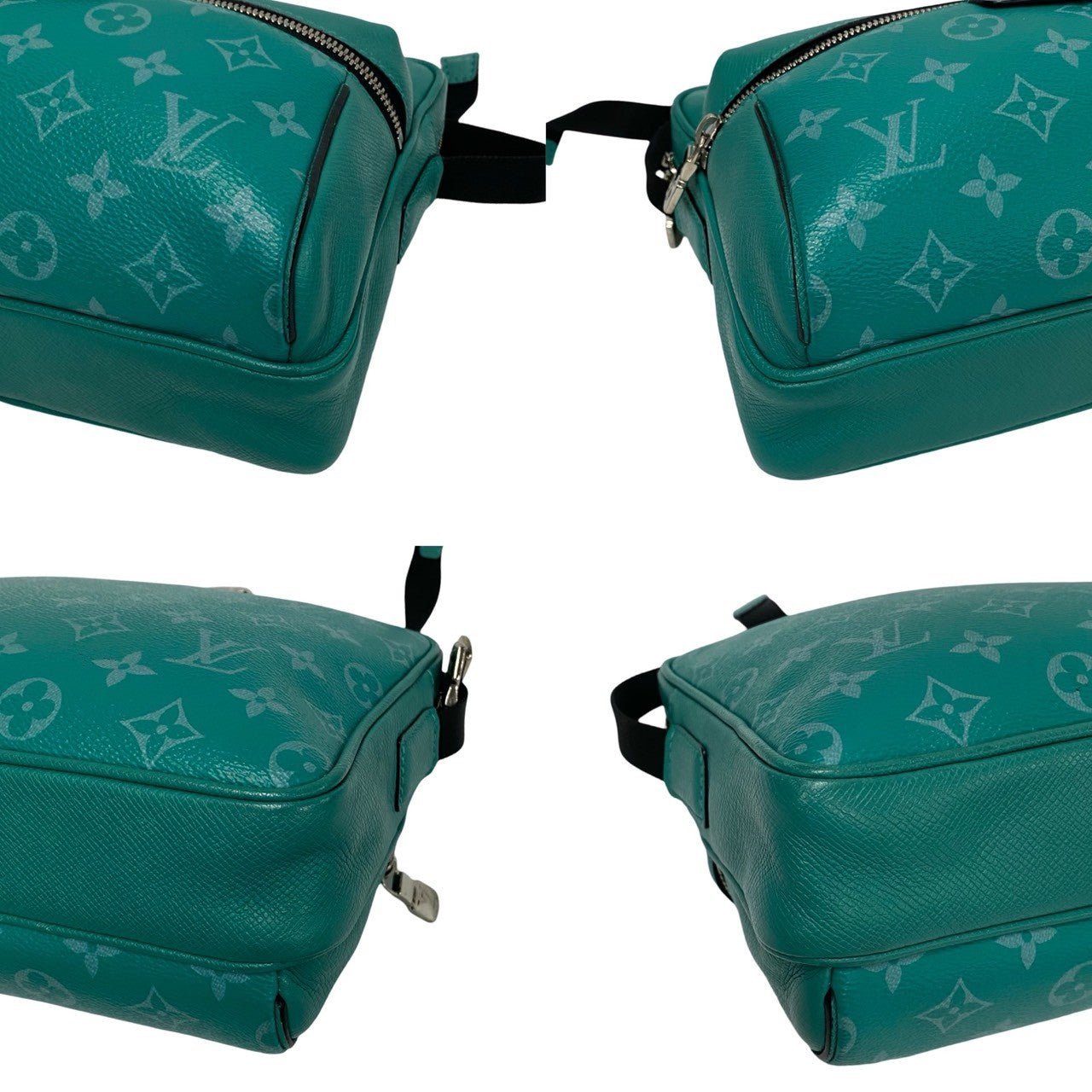 LOUIS VUITTON Shoulder Bag leather green Taigalama outdoor messenger | AlmaBagz - Image 7