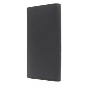 Louis Vuitton Black Leather Portefeuille Brazza wallet accessories | AlmaBagz