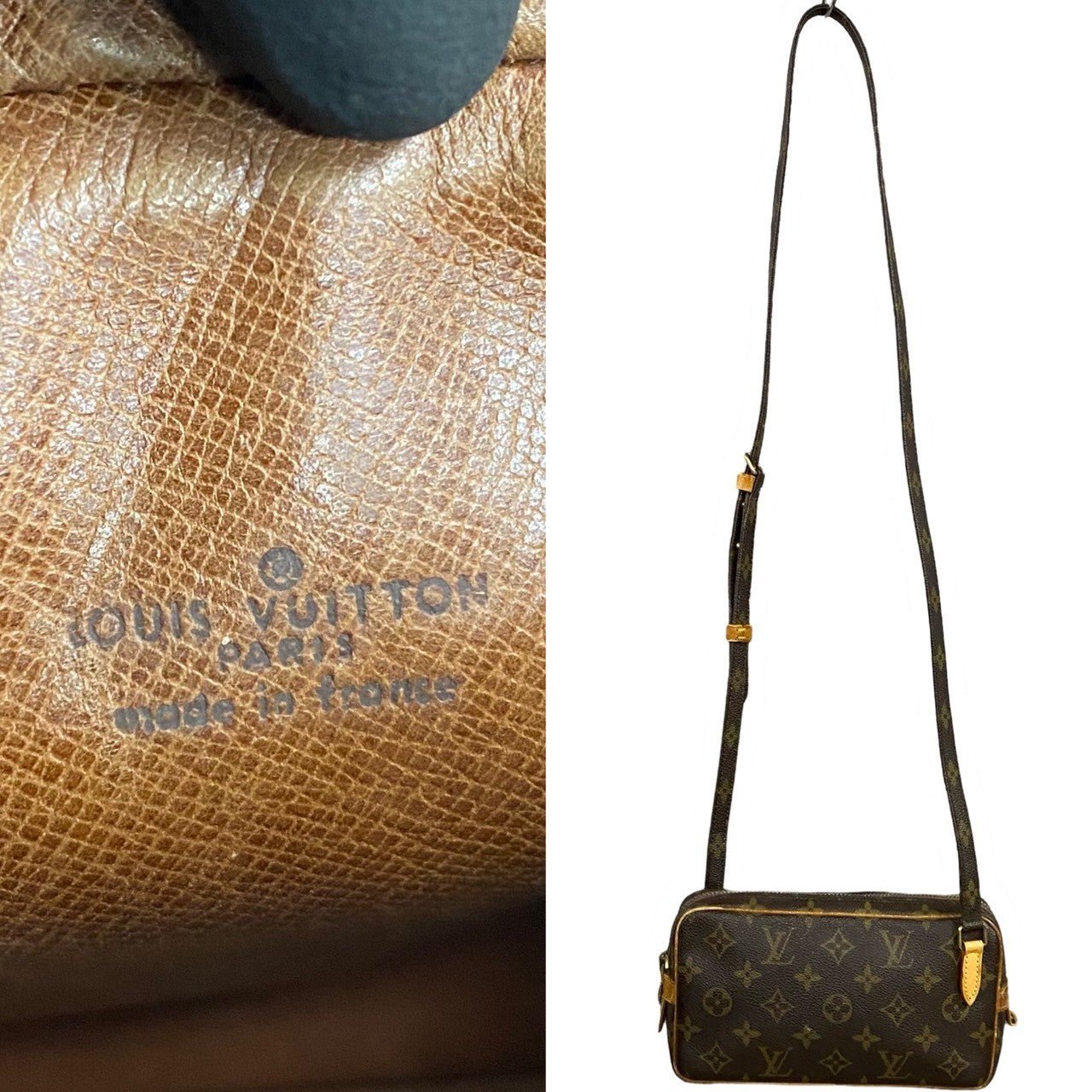 LOUIS VUITTON Shoulder Bag leather Brown Monogram Marley Bandouliere | AlmaBagz - Image 3