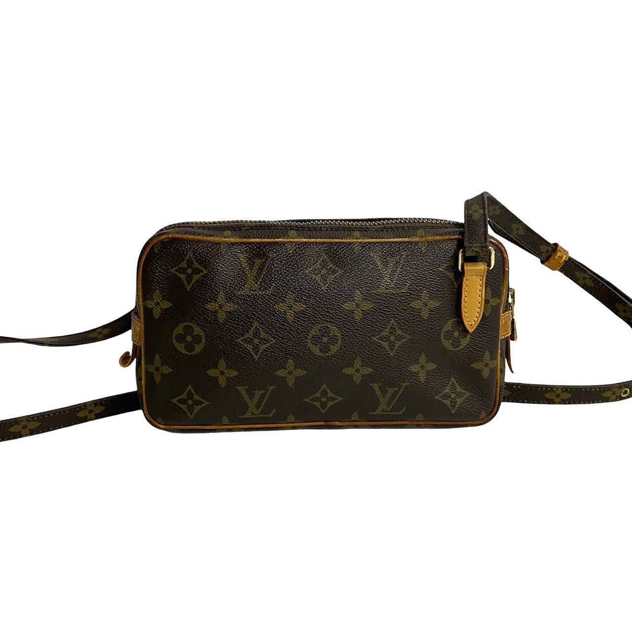 LOUIS VUITTON Shoulder Bag leather Brown Monogram Marley Bandouliere | AlmaBagz - Image 4