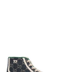 GUCCI Tennis 1977 High Top Sneakers Denim | AlmaBagz