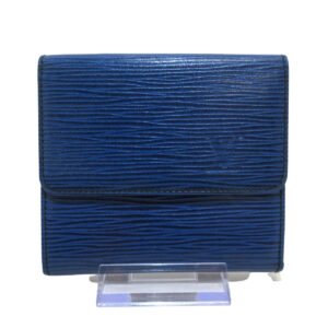 Louis Vuitton Navy Leather  wallet accessories | AlmaBagz