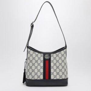 Gucci Ophidia Shoulder Bag In Beige/Blue Gg Supreme Fabric Women | AlmaBagz