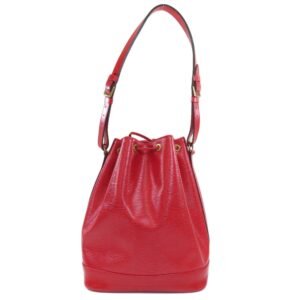 Louis Vuitton Red Leather Noe shoulder bag | AlmaBagz
